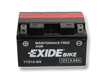 Motobaterie EXIDE BIKE Maintenance Free 8,6Ah, 12V, 85A, YTZ10-BS