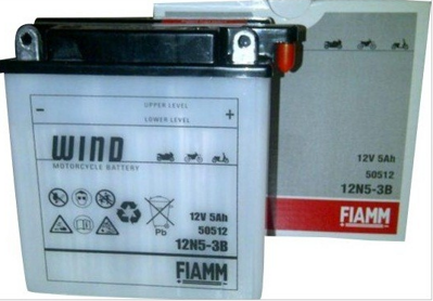MOTOBATERIE FIAMM WIND 12N5-3B . 505 012 003 . 50512