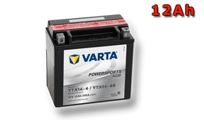 Motobaterie Varta 12V 12Ah YTX14-BS