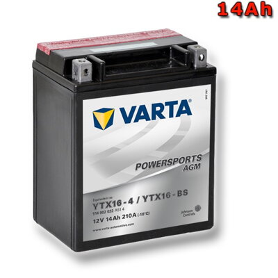 Motobaterie Varta 12V 14Ah YTX16-BS