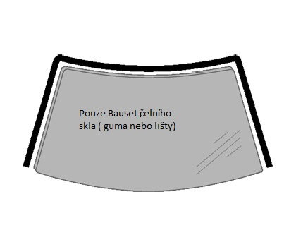 Bauset čel. skla -1dílná vrchní lišta OPEL VECTRA B, r.v. 95-03