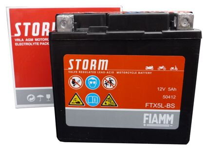 MOTOBATERIE FIAMM STORM FTX5L-BS . 504 012 003 . 50412