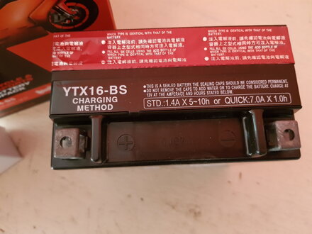 Motobaterie Yuasa 12V 14Ah YTX16-BS