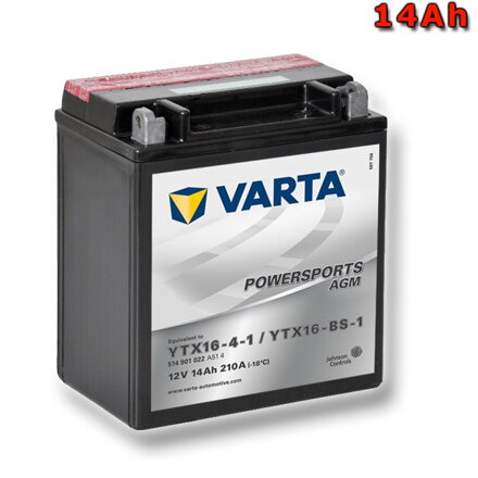 Motobaterie Varta 12V 14Ah YTX16-BS-1
