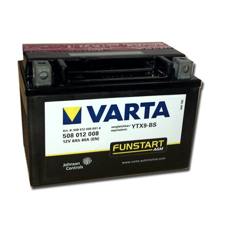 Motobaterie Varta 12V 8Ah YTX9-BS