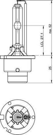 Xenonová výbojka OSRAM 12V D2S 35W xenarc (1ks)