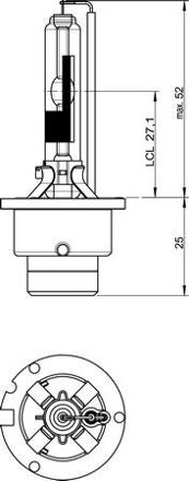 Xenonová výbojka OSRAM 12V D2R 35W xenarc (1ks)