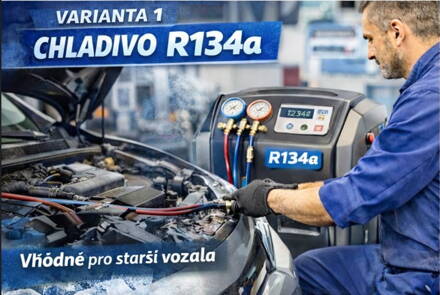 Doplnění klimatizace chladivem R134a