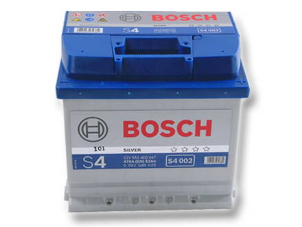 Autobaterie BOSCH S4 002, 52Ah, 12V (0 092 S40 020)