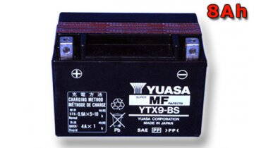 Motobaterie YUASA YTX9-BS, 12V, 8Ah